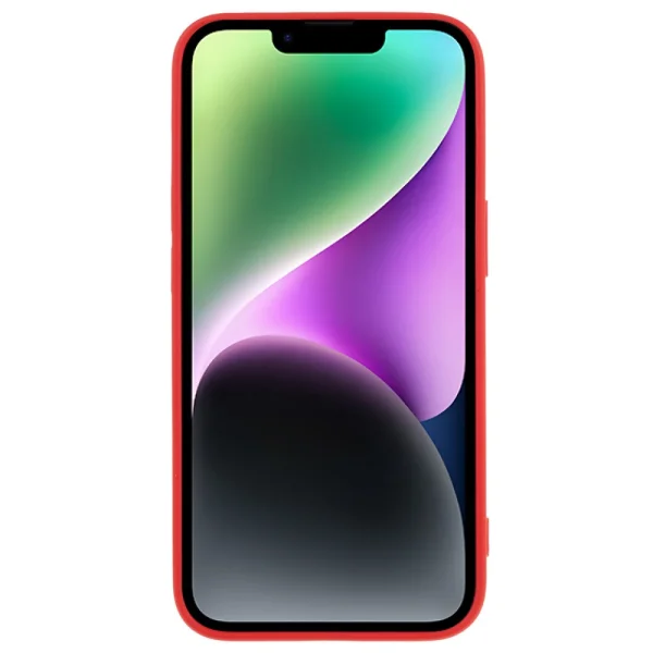 Silicone case Card Slot for IPhone 14, red 4