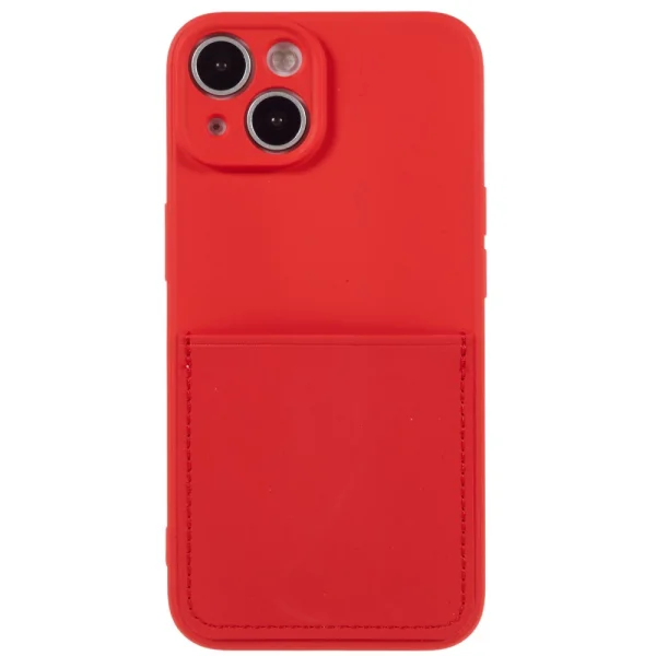 Silicone case Card Slot for IPhone 14, red 2