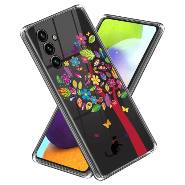 Силиконов калъф за Samsung Galaxy A34 5G, Котка и дърво 1