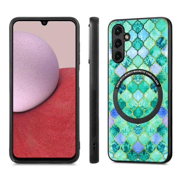 Shockproof case Metal Ring for Samsung Galaxy A14 5G, sapphire mosaic 2