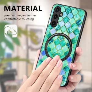 Shockproof case Metal Ring for Samsung Galaxy A14 5G, sapphire mosaic 3