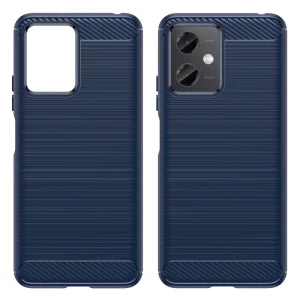Carbon Silicone Case for Xiaomi Redmi Note 12 5G, blue 4