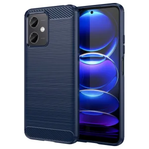 Силиконов Калъф Carbon за Xiaomi Redmi Note 12 5G, син