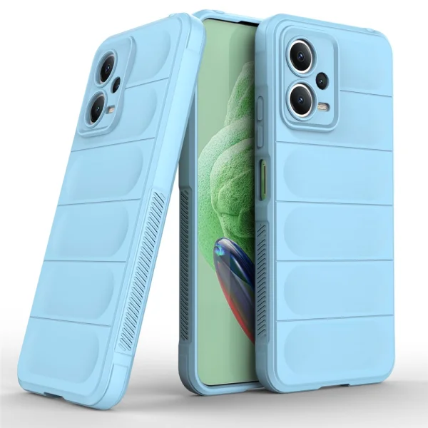 Силиконов калъф Wear-resistant за Xiaomi Redmi Note 12 5G, син 6