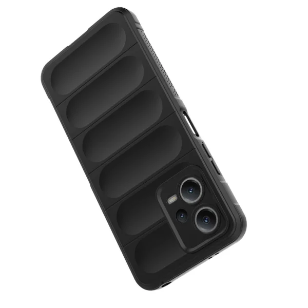 Силиконов калъф Wear-resistant за Xiaomi Redmi Note 12 5G, черен 4