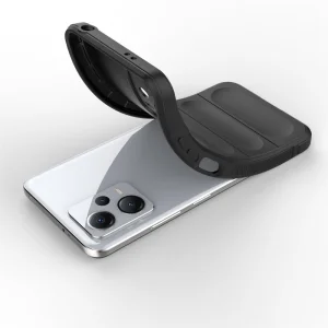 Силиконов калъф Wear-resistant за Xiaomi Redmi Note 12 5G, черен 5