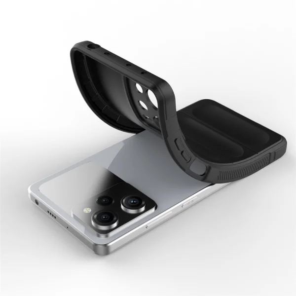 Силиконов калъф Wear-resistant за Xiaomi Redmi Note 12 Pro 5G, черен 3