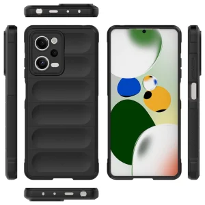 Силиконов калъф Wear-resistant за Xiaomi Redmi Note 12 Pro 5G, черен 5