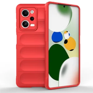Силиконов калъф Wear-resistant за Xiaomi Redmi Note 12 Pro 5G, червен