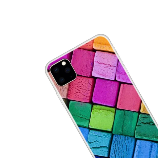 Силиконов калъф за IPhone 11, цветни квадрати 2