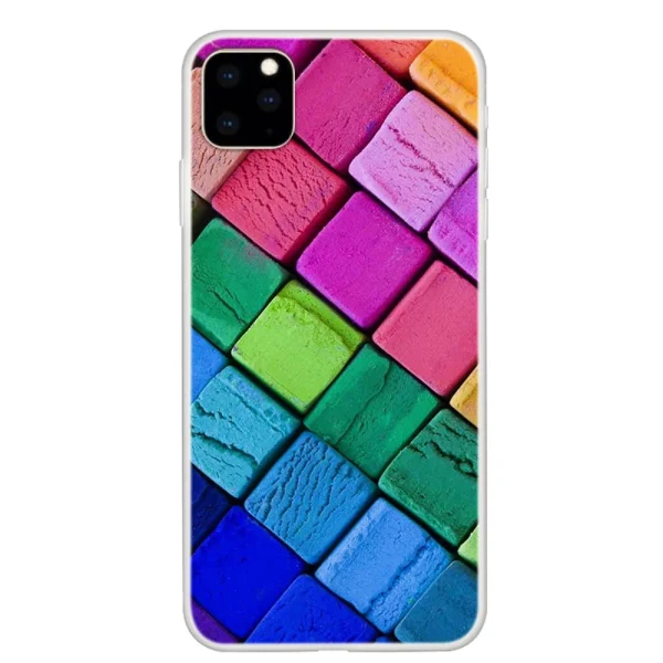 Силиконов калъф за IPhone 11, цветни квадрати 1