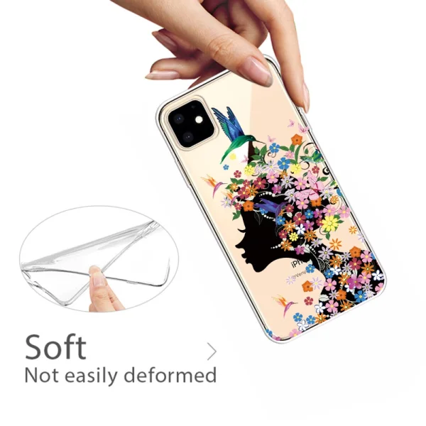 Силиконов калъф за IPhone 11, момиче 2