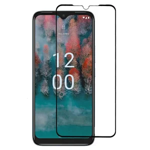 Стъклен протектор 5D Full Glue за Nokia C12 4G, Черен