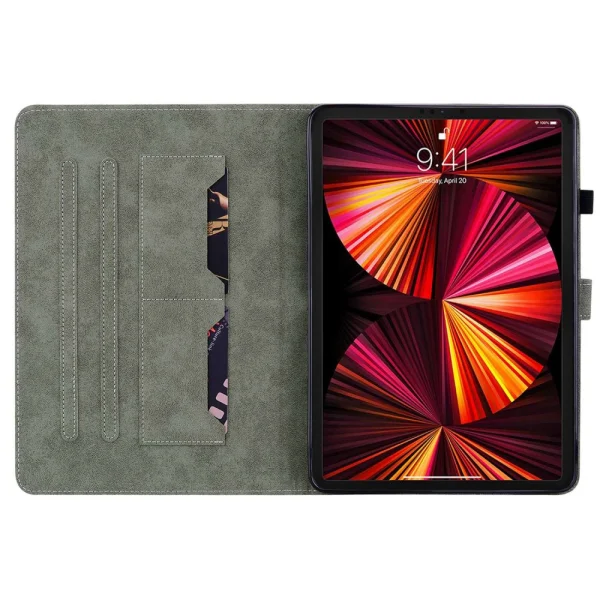 Калъф Тефтер Leather Anti-Drop за iPad Pro 12.9 (2020) / (2021) / (2022), черен 2