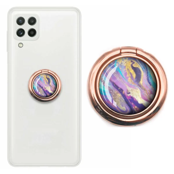 Ring Stand Ring Marble, light purple 2