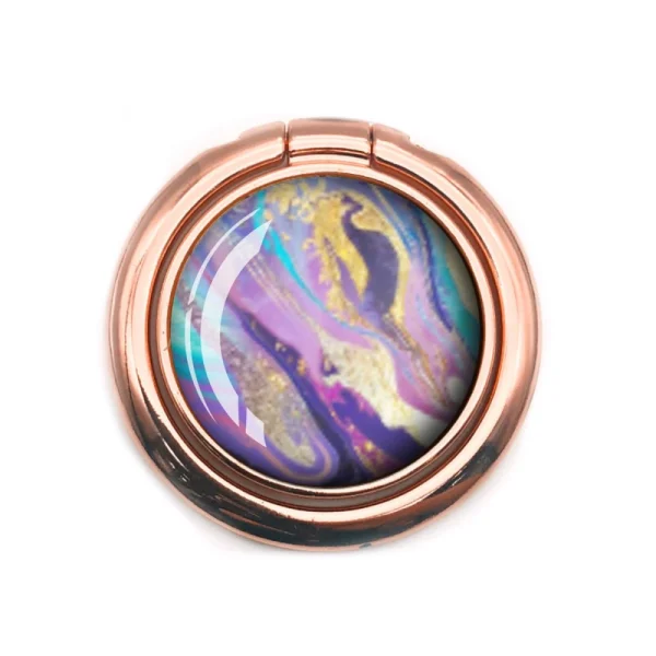 Ring Stand Ring Marble, light purple 1