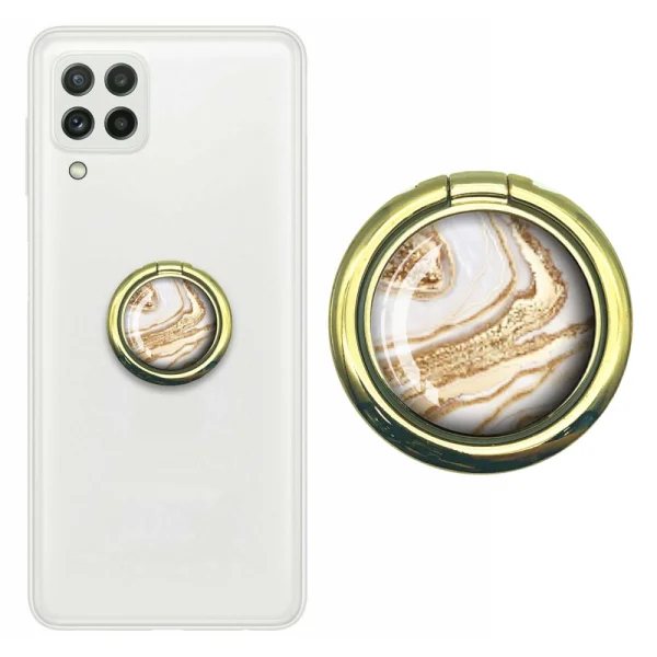 Ring stand Ring Marble, golden 2