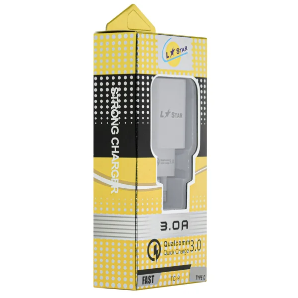 Зарядно устройство 220V, 3.0A, с кабел Type C 5