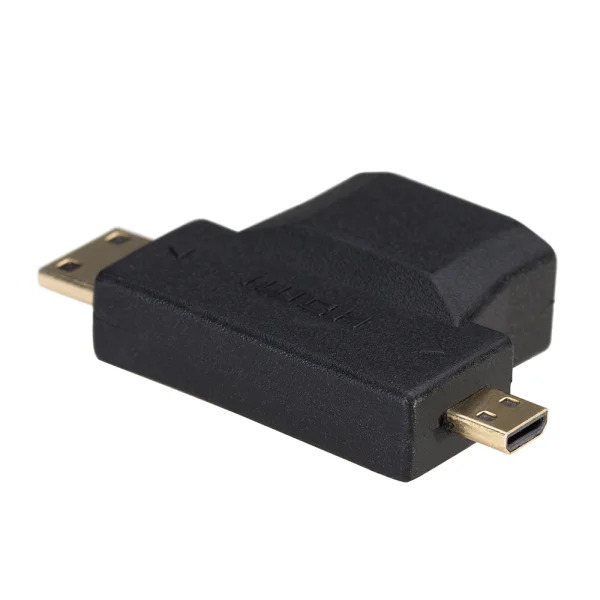 Адаптор Akyga AK-AD-23 HDMI/ mini HDMI/micro HDMI, черен 2
