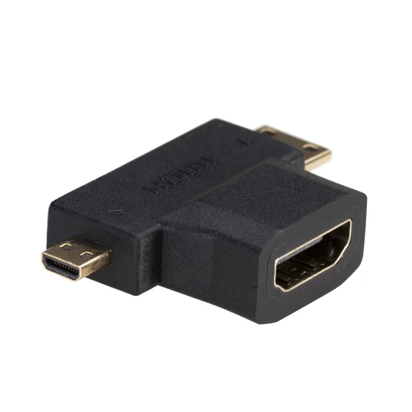 Адаптор Akyga AK-AD-23 HDMI/ mini HDMI/micro HDMI, черен 1