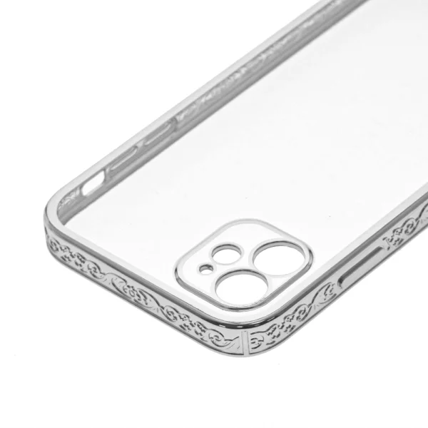 Silicone case Blink 2&1 for IPhone 12, Silver 4