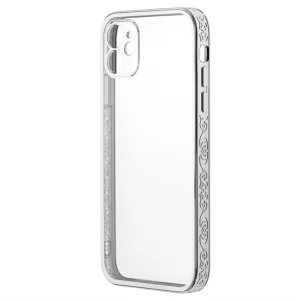 Silicone case Blink 2&1 for IPhone 12, Silver 3