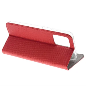 Smart Book Wallet Case for Motorola G53, Red 3