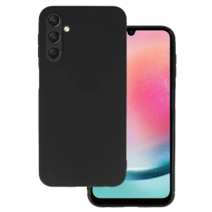 Силиконов калъф Matt за Samsung Galaxy A24 4G, Черен