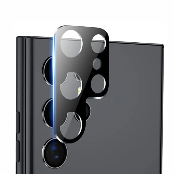 Tempered Glass Camera Protector for Samsung Galaxy S23 Ultra, Black 1
