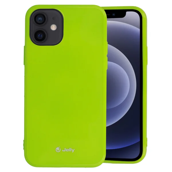Силиконов калъф Jelly Case за iPhone 12 Mini, Лайм 2