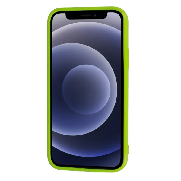 Силиконов калъф Jelly Case за iPhone 12 Mini, Лайм 3