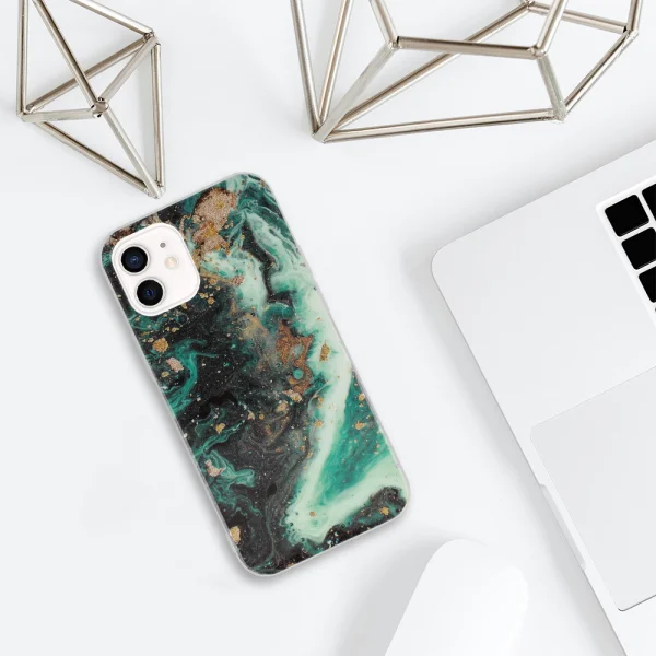 Shockproof case Marble Glitter for IPhone 12 Mini, Design 4 4