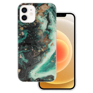 Удароустойчив калъф Marble Glitter за IPhone 12 Mini, Design 4