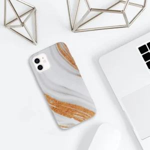 Силиконов калъф Marble за iPhone 12 Mini, Design 1 4
