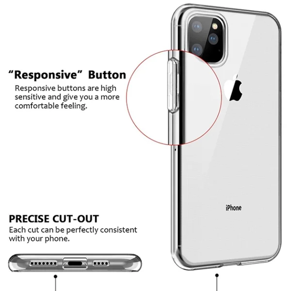 Silicone Case for iPhone 11 Pro, Transparent 5