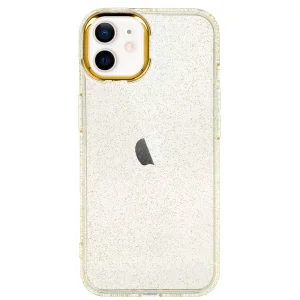 Силиконов калъф Gold Glitter за iPhone 12 / 12 Pro, Златист