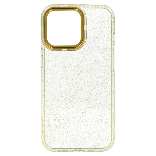 Silicone case Gold Glitter for iPhone 13 Pro, Gold 2