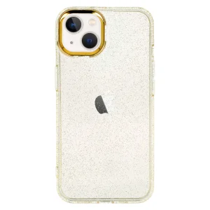 Силиконов Гръб Gold Glitter за iPhone 14 Plus, Златист