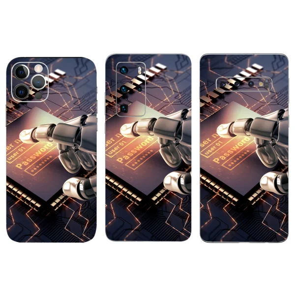 Phone Skin Protector Cutting (Back), AI 3D 1