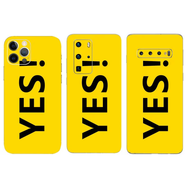 Custom Cut Phone Back Film Protector, Text 1