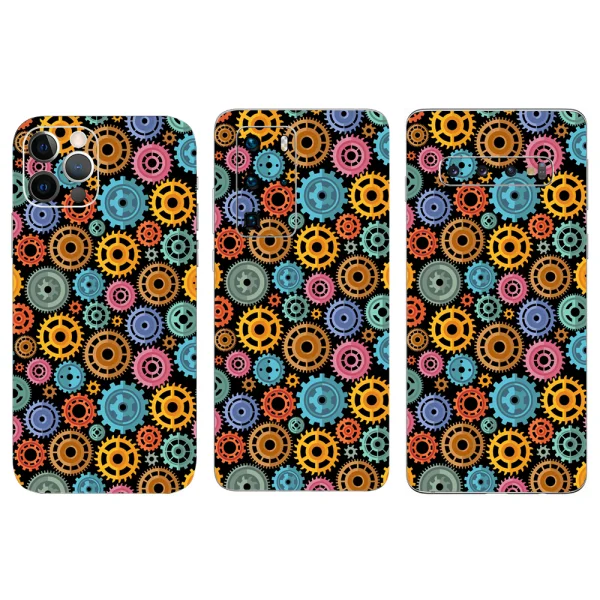 Cut-to-fit Phone Film Protector (Back), Gears 3D 1