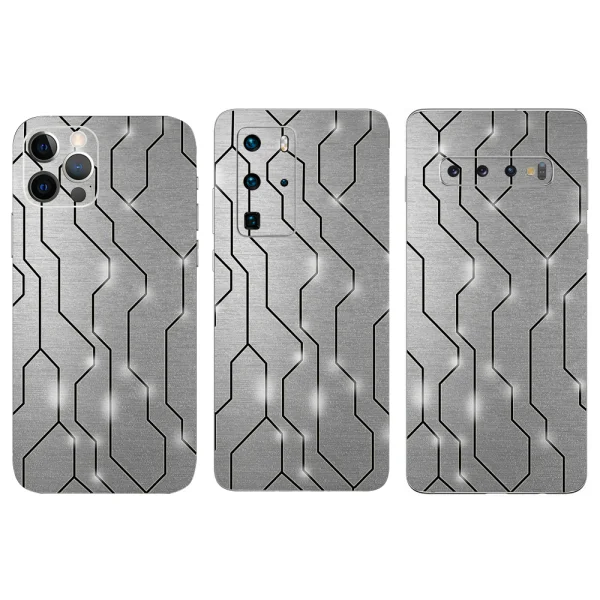 Cut Film Phone Protector (Back), Lines 3D 1