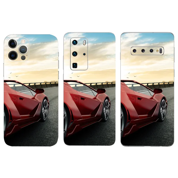 Custom Cut Phone Film Protector (Back), Sports Car 3D 1