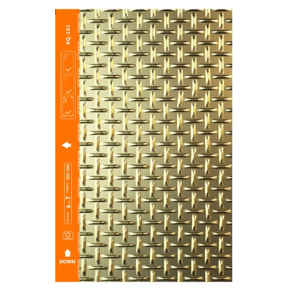 Custom Cut Phone Film Protector (Back), 3D Cross Pattern 3