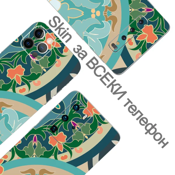 Cut-to-fit Foil Phone Protector (Back), Color Art 3D 2