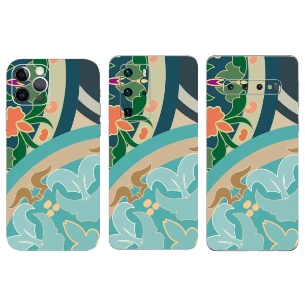 Cut-to-fit Foil Phone Protector (Back), Color Art 3D 1