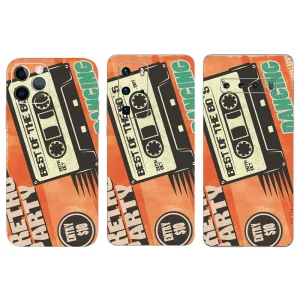 Cut-to-Fit Phone Film Protector (Back), Retro Party 3D