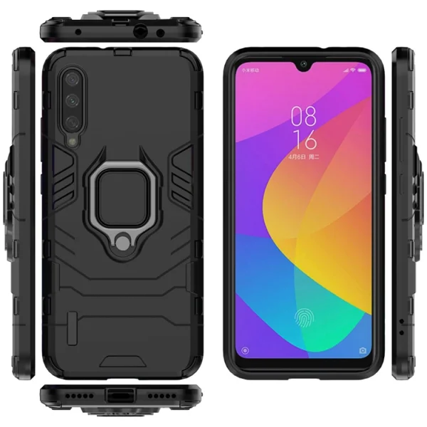 Shockproof Case with Stand for Xiaomi Mi A3, Black 5