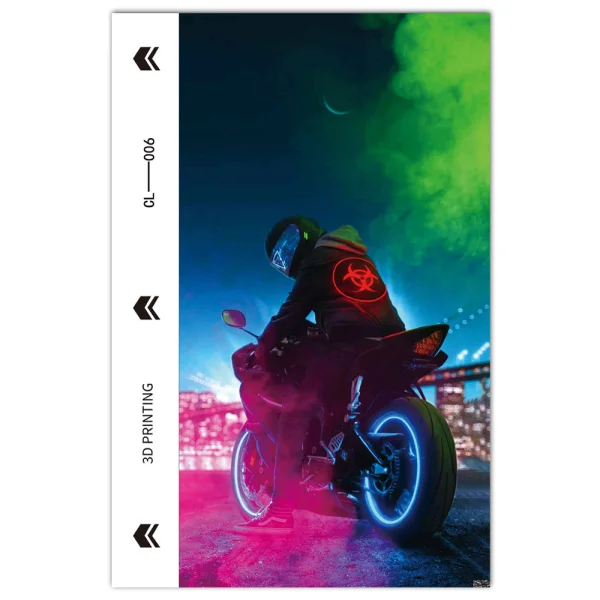 Cutout Foil Phone Protector (Back), 3D Motor 3