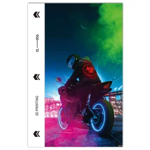 Cutout Foil Phone Protector (Back), 3D Motor 3